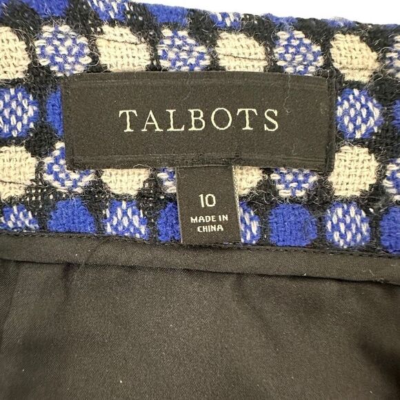 Talbots Womens Wool Blend Circle Print Pencil Skirt size 10 - Picture 3 of 8